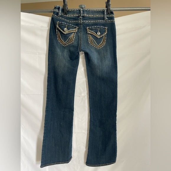Women's juniors size 1 Blue Jeans - Picture 1 of 4